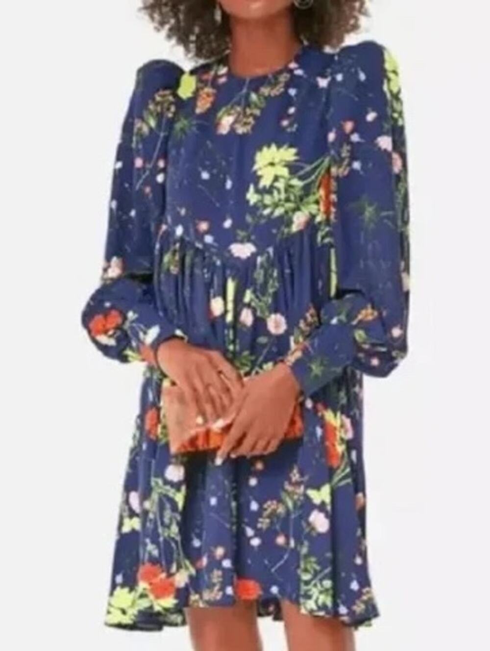 Pomander Place Wildflower Spencer Dress Floral Puff Shoulder | Small Tuckernuck